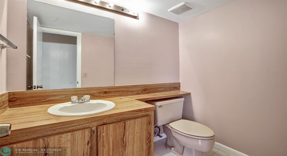 Half Bathroom located on 1st floor.