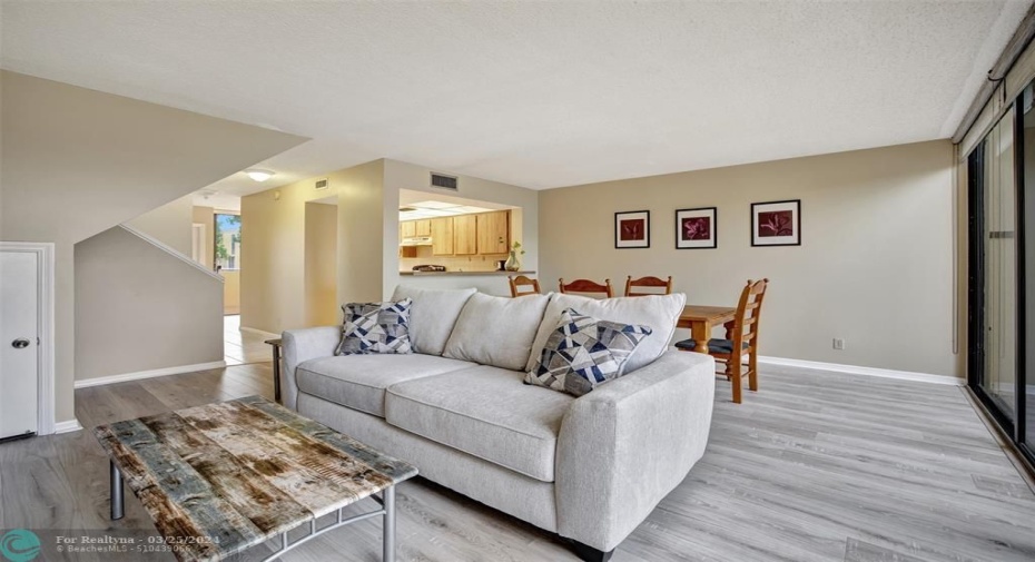 Living Area is very spacious with a brand new Queen Sleep Sofa!