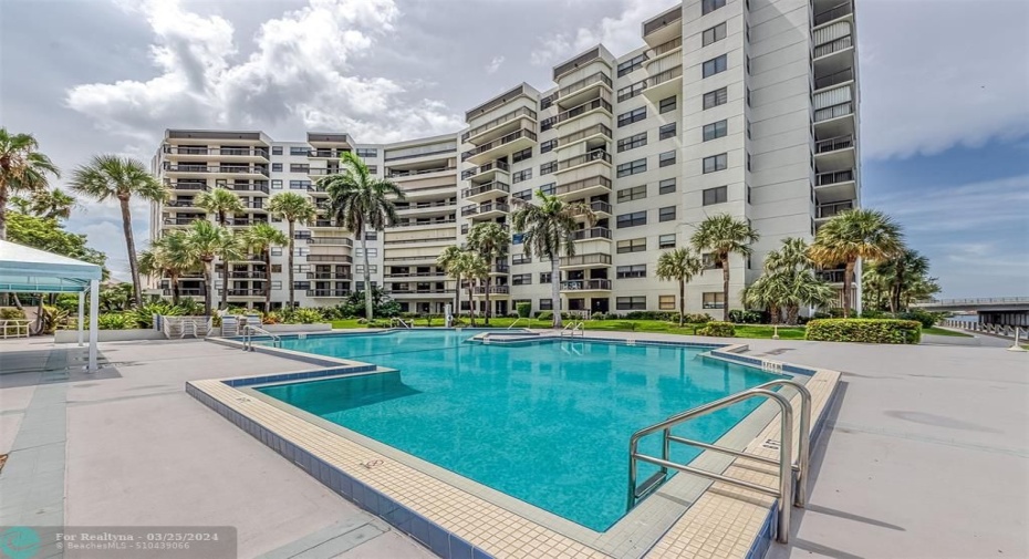 Resort style heated pool