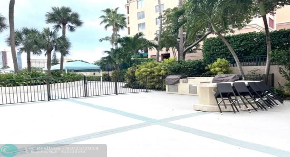 BBQ area open to all residence