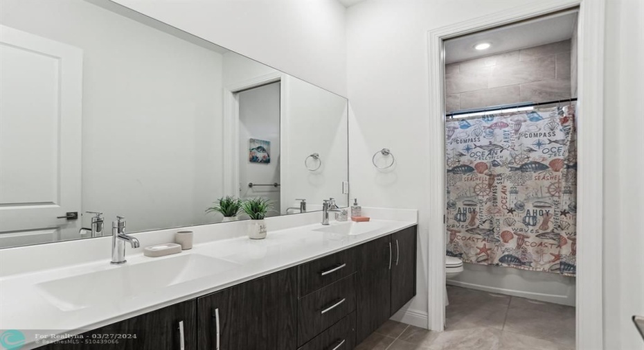 Hallway bathroom