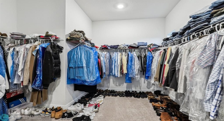 Master bedroom closet