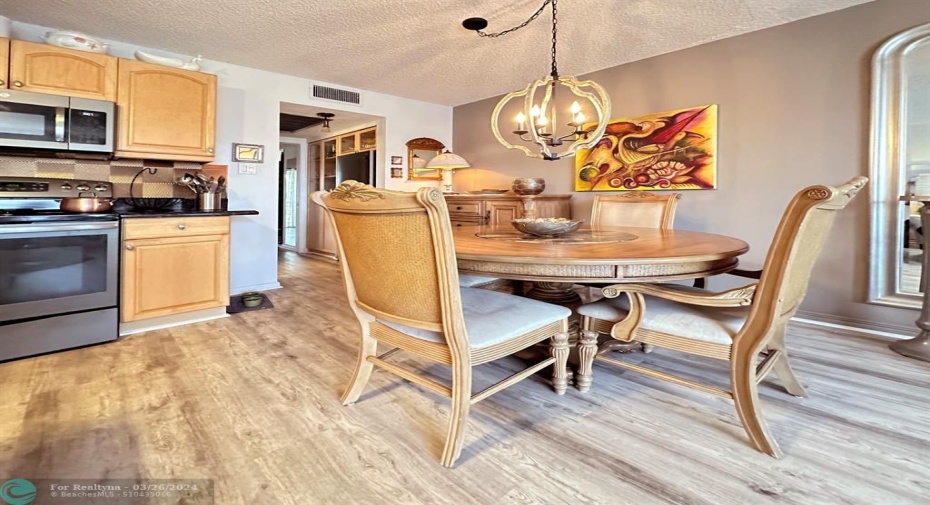 Dining Area is Adjacent to Kitchen