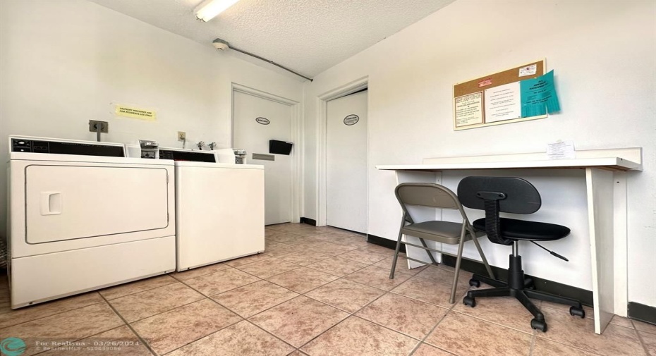 Clean & Bright Laundry Facilities.