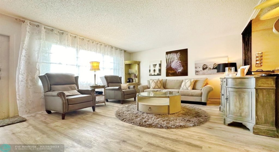 Partially Furnished Living Space.