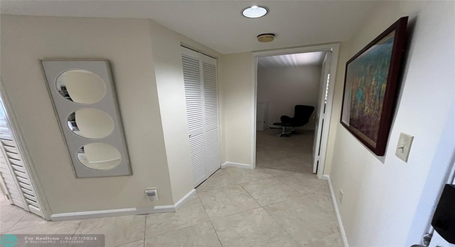 Front entryway showing entrance into 2nd bedroom
