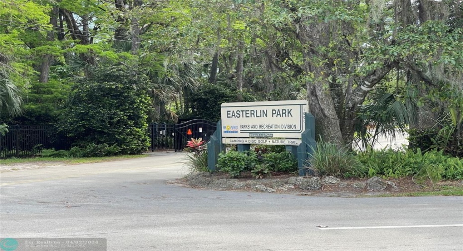 Park next door to the property
