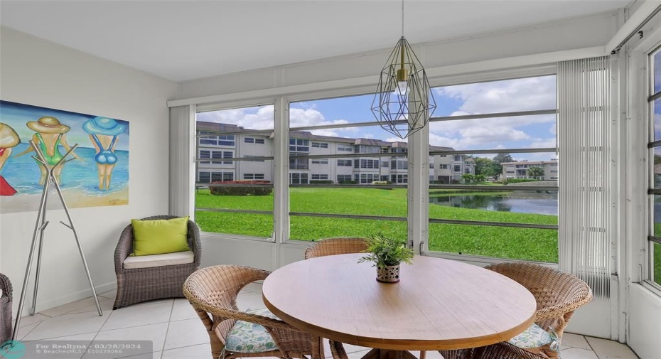 Large with stunning garden and water view