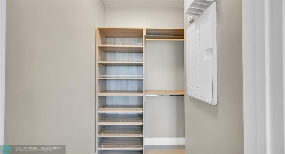 2nd bedroom walk in closet