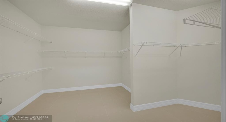 Primary Walk in closet