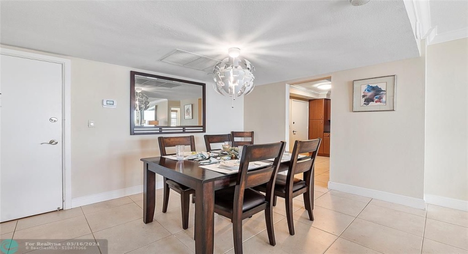 Looking back at dining room