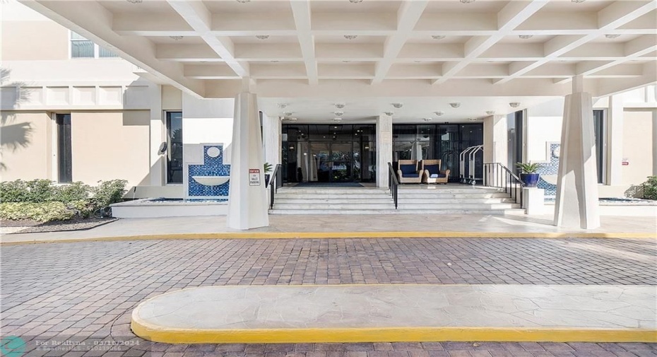 Welcome to Ocean Place - under Portico