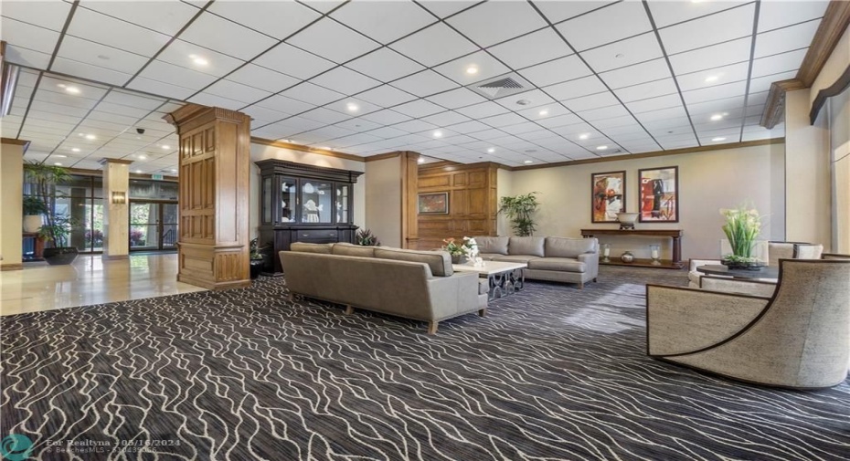 Reception waiting area