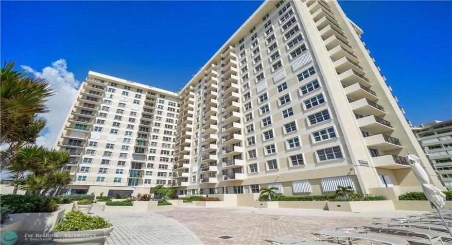 Ocean side of building