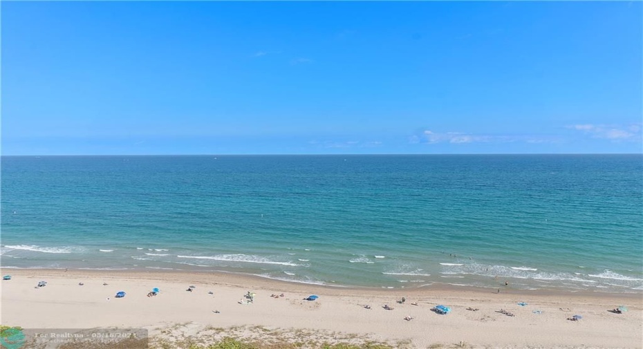 Direct oceanfront view from balcony