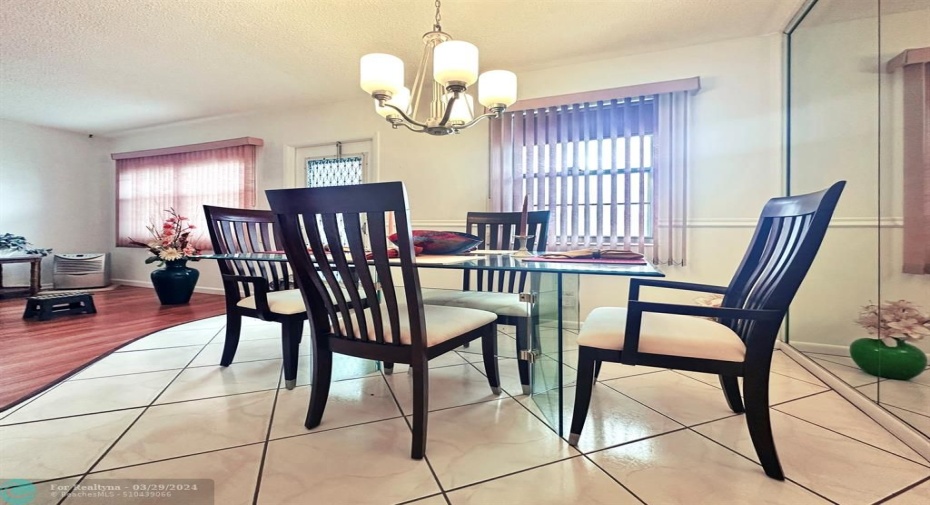 Dining Room is Adjacent to Kitchen