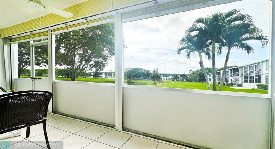 1st Floor Patio has Exit Door to Garden