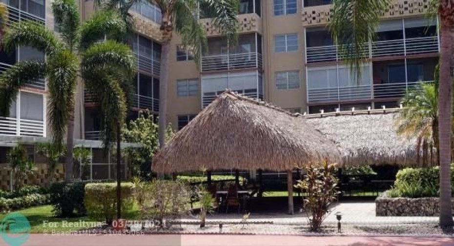 Courtyard Tiki Hut