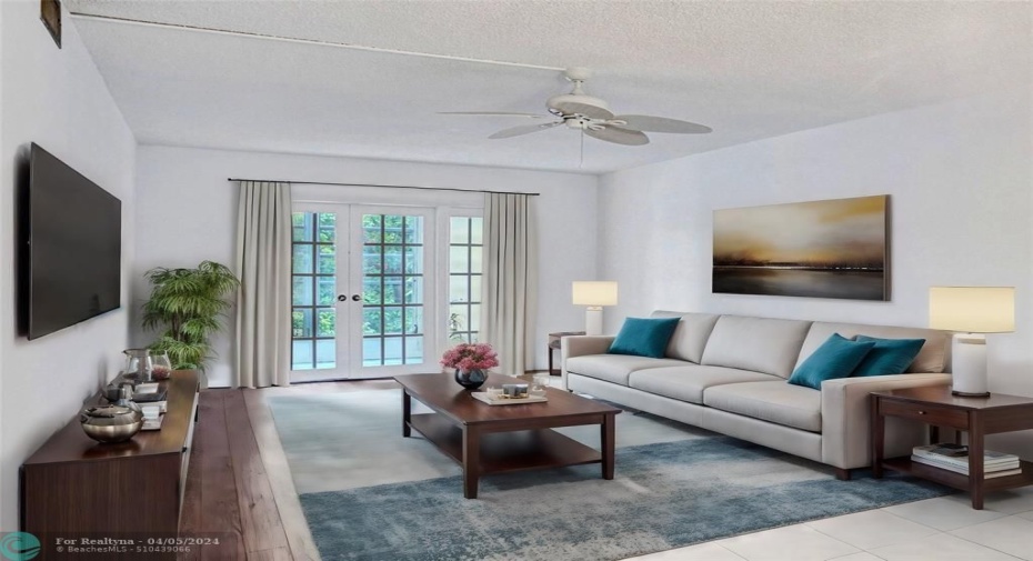 Living Room - Virtually Staged