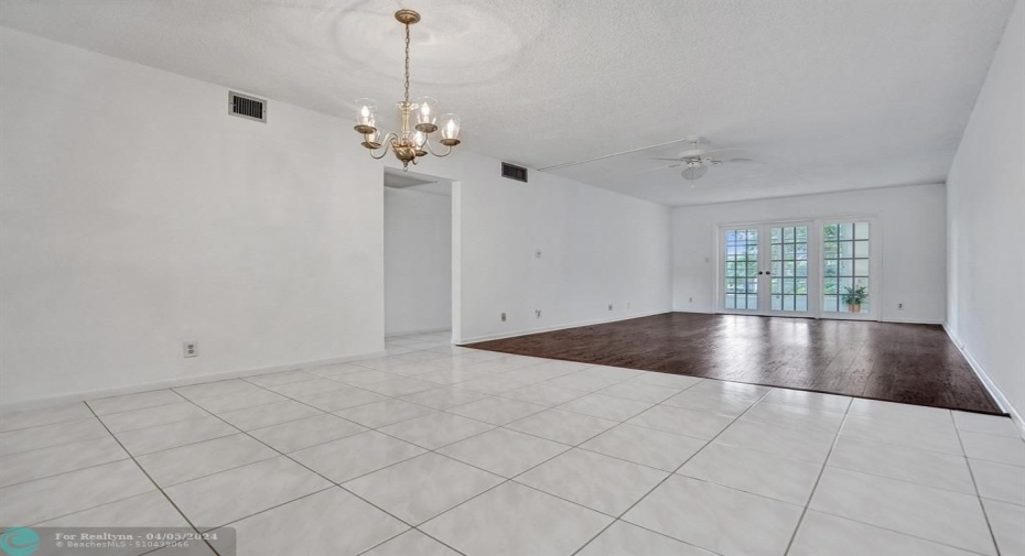 Open Dining and Living Room