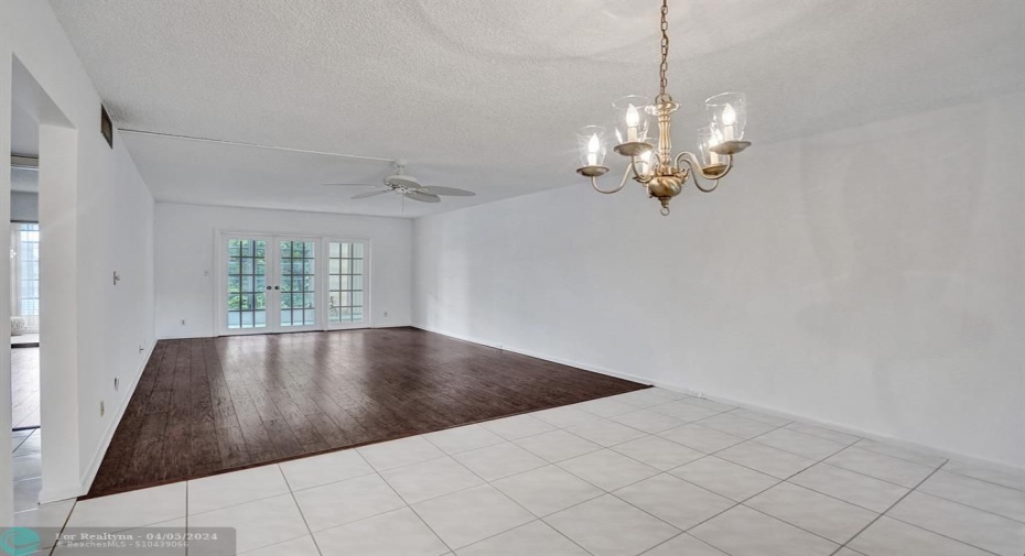 Open Dining and Living Room