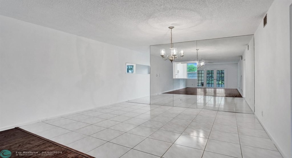 Open Dining and Living Room