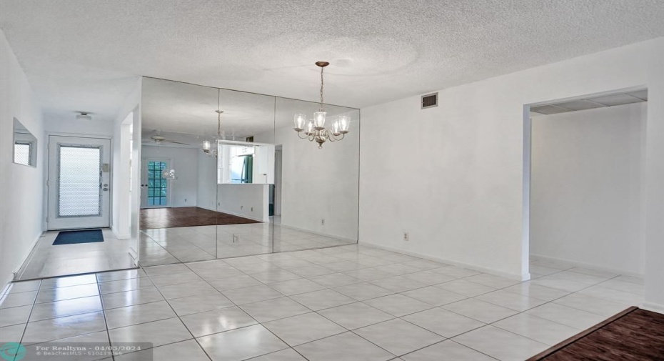 Open Dining and Living Room