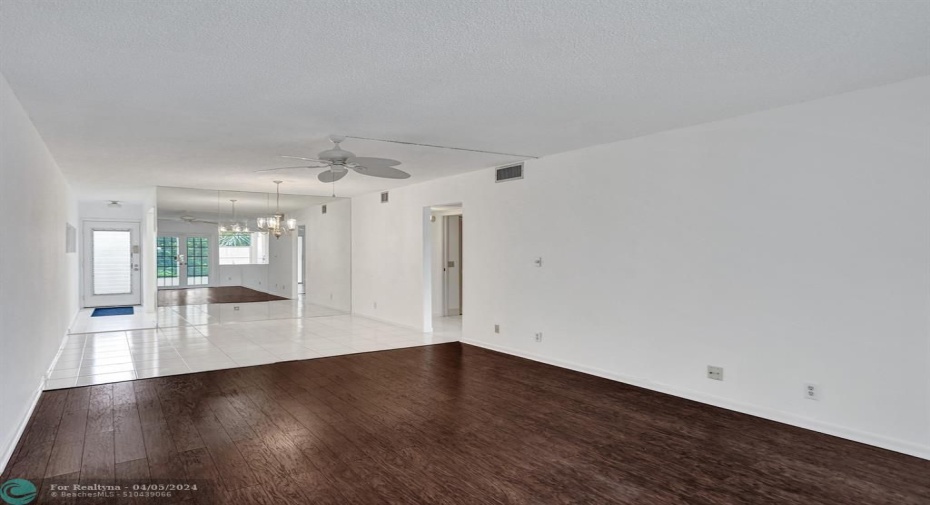 Open Dining and Living Room