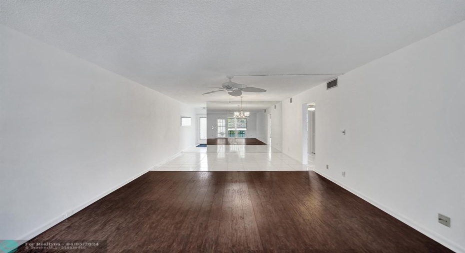Open Dining and Living Room