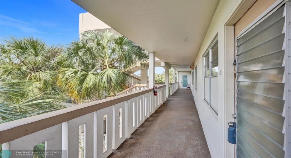 Open Breezeway Entrance