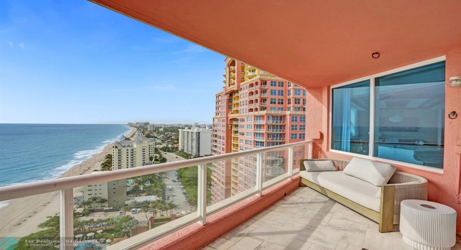 Large wrap around balcony
