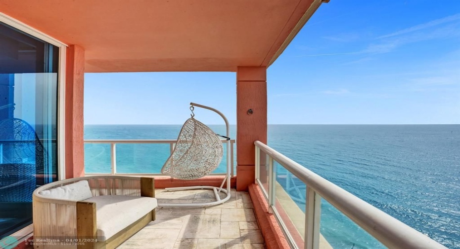 Large wrap around balcony