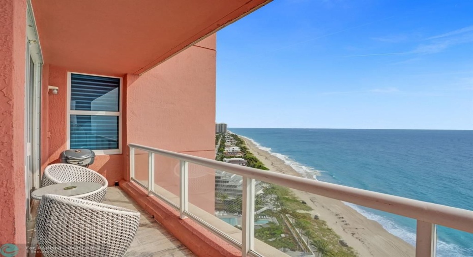 Large wrap around balcony