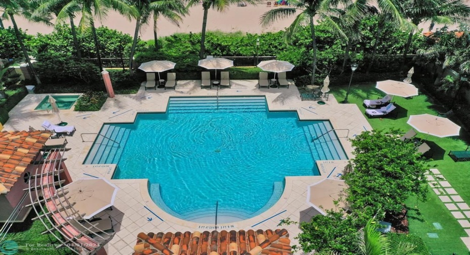 The main pool by the beach