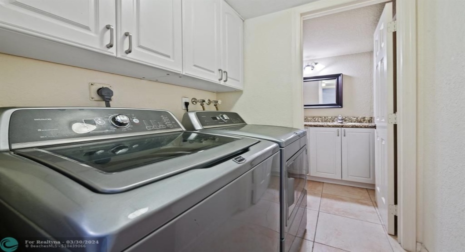 Laundry and guest bath