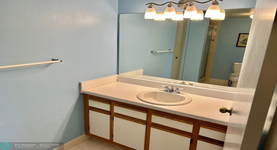 Primary bathroom.