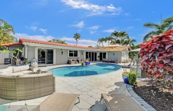 Yes this could be your backyard. The pool is heated for your enjoyment.