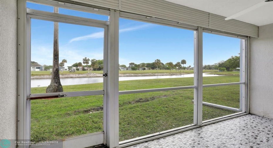ROL-LADIN ROLL DOWN SHUTTER ON SCREENED PATIO