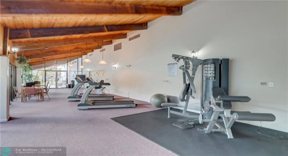 GYM EQUIPTMENT AT CLUBHOUSE