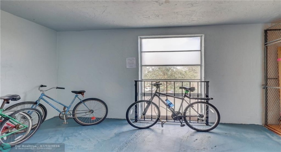 BIKE STORAGE IN EACH BUILDING