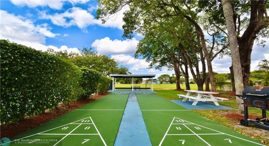SHUFFLE BOARDS AT BOTH POOLS