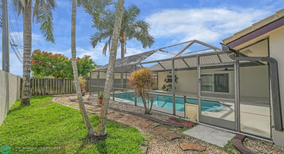 FENCED IN YARD WITH COMPLETE PRIVACY