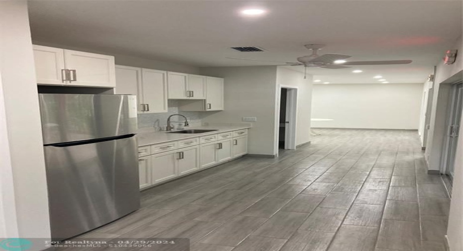 A view of the kitchen area in REC Center.  Reserve you date for Fun!