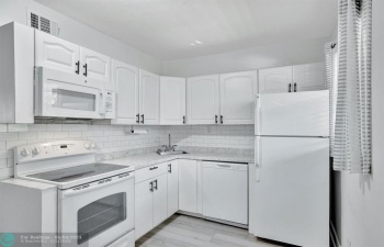 new dishwasher and microwave oven