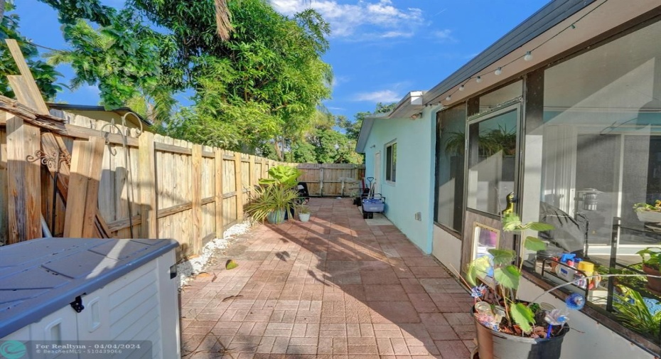 North Side of Home, Fully Fenced Yard