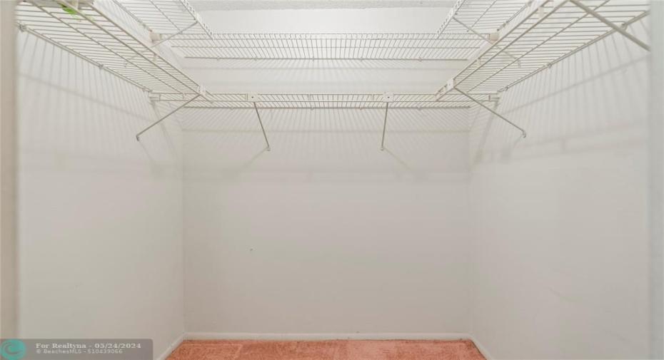 Primary bed walk in closet