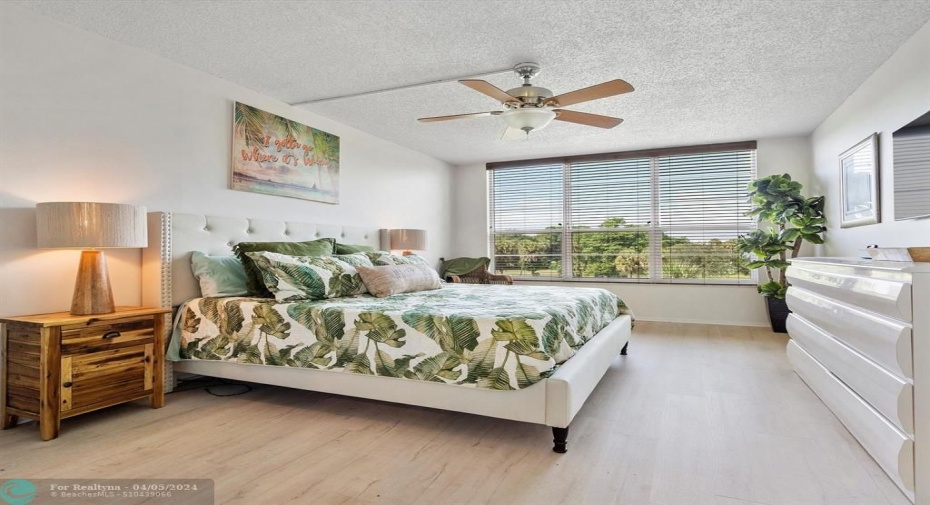 Main Bedroom has Golf Course View