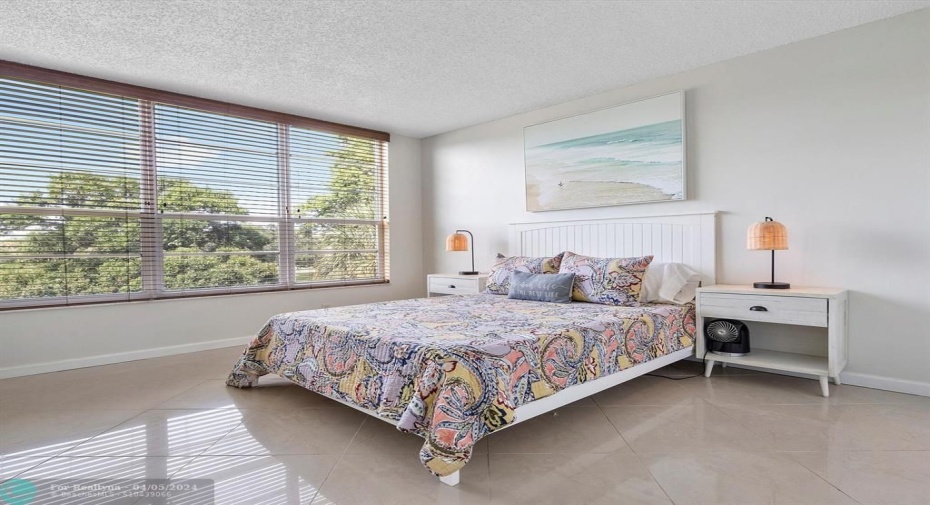 Bedroom towards back of condo