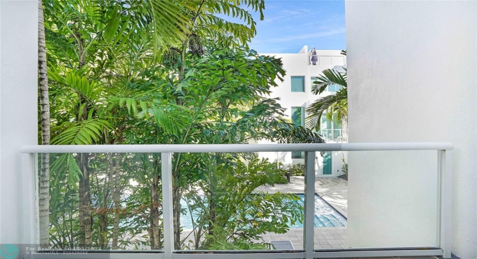 Balcony off living area