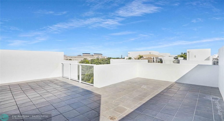 3rd floor terrace with downtown views